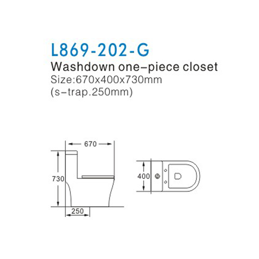 گالری محصول توالت فرنگی L869-202-G